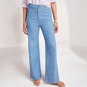 NWT Anthropologie PILCRO High Rise Wide Leg Trouser Jeans 32
